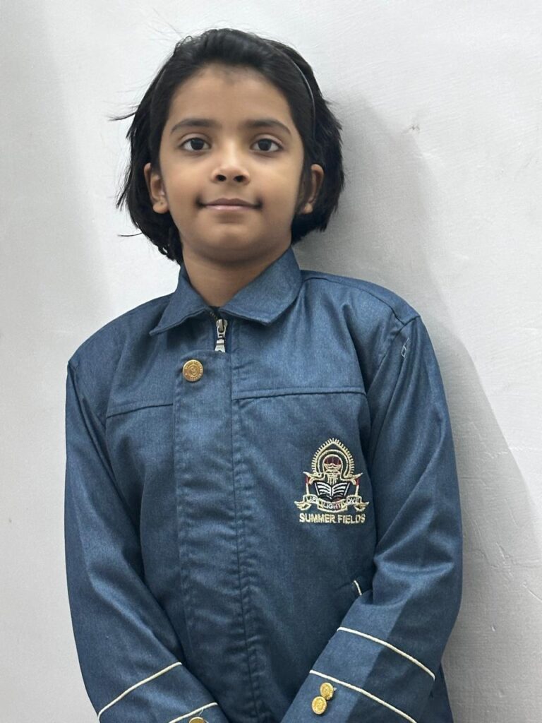 योक्षिता सारवान
कक्षा-चतुर्थ
समरफील्ड विद्यालय, नई दिल्ली