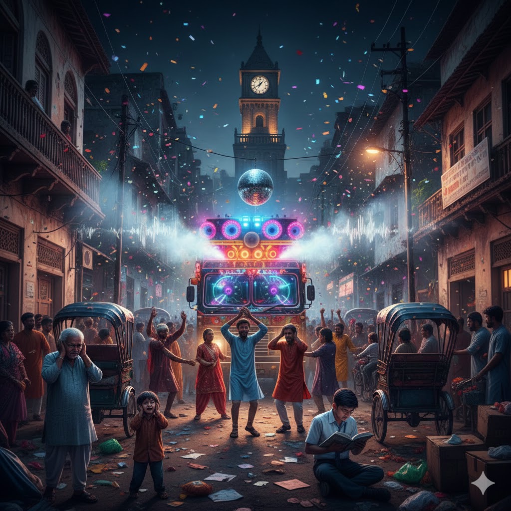 The deafening sound of DJ music has disturbed the public; a ban has been demanded.