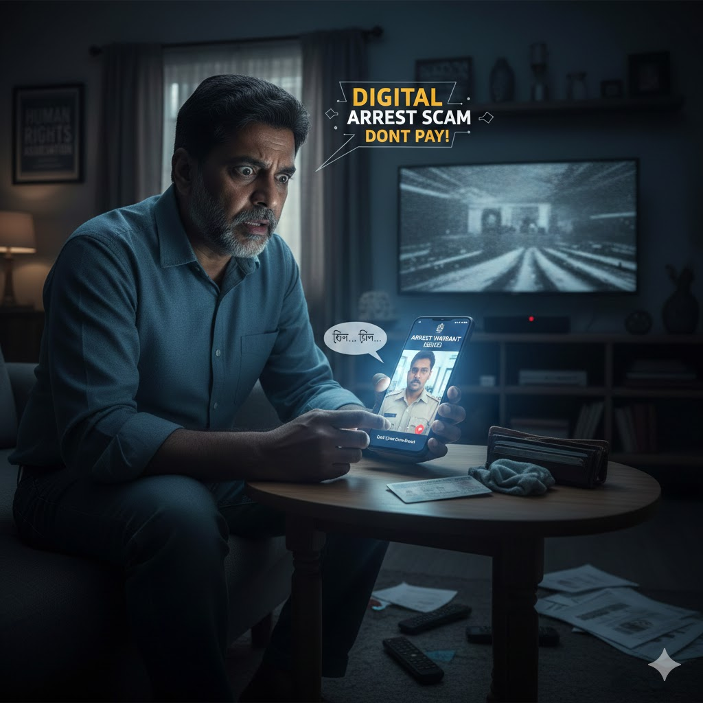 "सावधान" डिजिटल अरेस्ट या हाउस अरेस्ट वारंट की धमकी आपको भी मिल सकती है